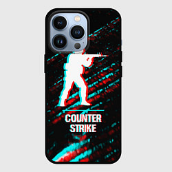 Чехол для iPhone 13 Pro Counter Strike в стиле glitch и баги графики на те, цвет: 3D-черный