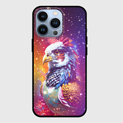 Чехол для iPhone 13 Pro Fantastic bird and starry space, цвет: 3D-черный