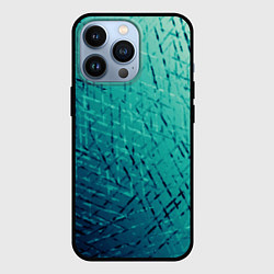 Чехол для iPhone 13 Pro Градиент зеленый туман, цвет: 3D-черный