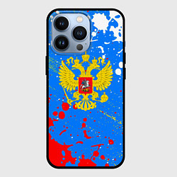 Чехол для iPhone 13 Pro Россия 2024 герб флаг, цвет: 3D-черный