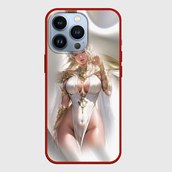 Чехол для iPhone 13 Pro Аниме девушка в фэнтази костюме, цвет: 3D-красный