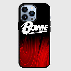 Чехол для iPhone 13 Pro David Bowie red plasma, цвет: 3D-черный