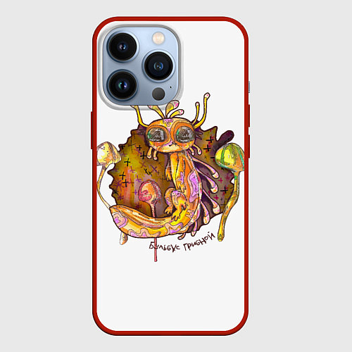 Чехол iPhone 13 Pro Бульбус грибной / 3D-Красный – фото 1