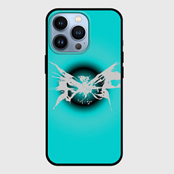 Чехол для iPhone 13 Pro Сияние бабочки - черный - коллекция Хуф и Ся, цвет: 3D-черный