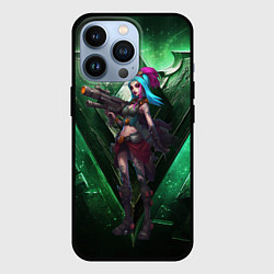 Чехол для iPhone 13 Pro Jinx art arcane league of legends, цвет: 3D-черный