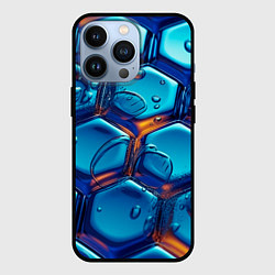 Чехол для iPhone 13 Pro Водянистые наносоты, цвет: 3D-черный