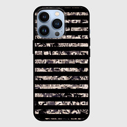 Чехол для iPhone 13 Pro В полоску с ахегао, цвет: 3D-черный