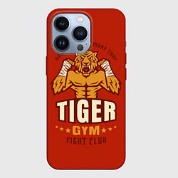 Чехол для iPhone 13 Pro Tiger - боец, цвет: 3D-красный