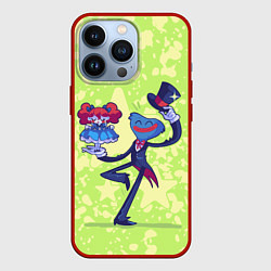 Чехол для iPhone 13 Pro Huggy Wuggy and Poppy Playtime, цвет: 3D-красный