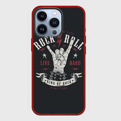 Чехол для iPhone 13 Pro Rock and roll - жест козы, цвет: 3D-красный