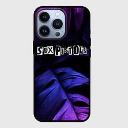 Чехол для iPhone 13 Pro Sex Pistols neon monstera, цвет: 3D-черный