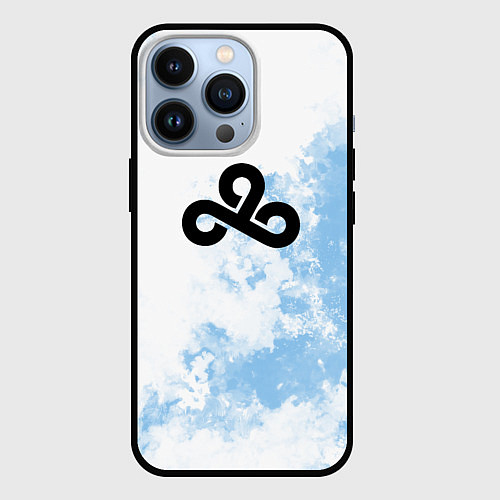 Чехол iPhone 13 Pro Cloud9 Облачный / 3D-Черный – фото 1