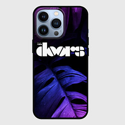 Чехол для iPhone 13 Pro The Doors neon monstera, цвет: 3D-черный