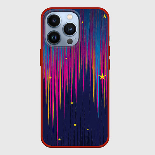 Чехол iPhone 13 Pro Star dust / 3D-Красный – фото 1