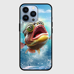 Чехол iPhone 13 Pro Карп выпрыгивающий из воды