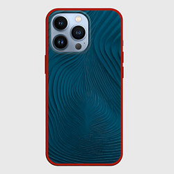 Чехол для iPhone 13 Pro Фантазия в синем, цвет: 3D-красный