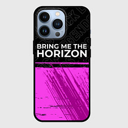 Чехол для iPhone 13 Pro Bring Me the Horizon rock legends: символ сверху, цвет: 3D-черный