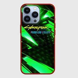 Чехол iPhone 13 Pro Cyberpunk 2077 phantom liberty neon green