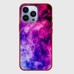 Чехол для iPhone 13 Pro Неоновый дым в динамике, цвет: 3D-красный