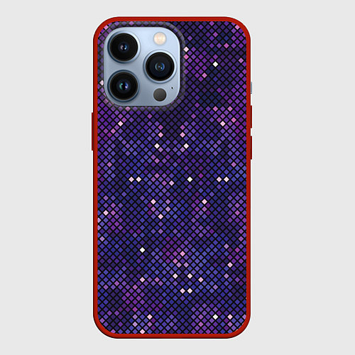 Чехол iPhone 13 Pro Disco space / 3D-Красный – фото 1
