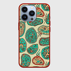 Чехол для iPhone 13 Pro Бактерии, цвет: 3D-красный