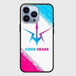 Чехол для iPhone 13 Pro Code Geass neon gradient style, цвет: 3D-черный