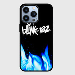 Чехол для iPhone 13 Pro Blink 182 blue fire, цвет: 3D-черный