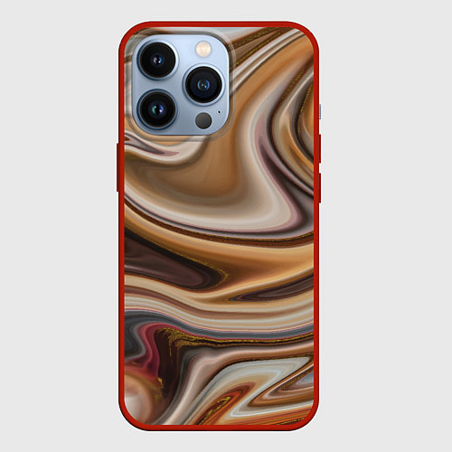 Чехол iPhone 13 Pro Chocolate fantasy / 3D-Красный – фото 1