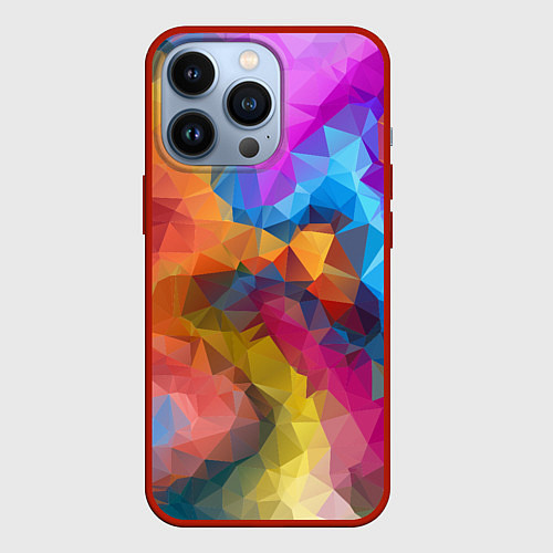 Чехол iPhone 13 Pro Super colors / 3D-Красный – фото 1