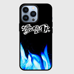 Чехол для iPhone 13 Pro Aerosmith blue fire, цвет: 3D-черный