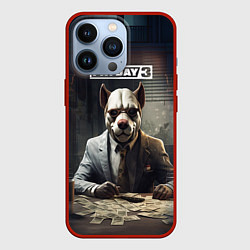 Чехол для iPhone 13 Pro Bulldog payday 3, цвет: 3D-красный