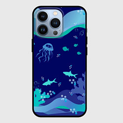 Чехол для iPhone 13 Pro На глубине, цвет: 3D-черный