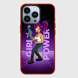 Чехол для iPhone 13 Pro Futurama: Лила с бластером, цвет: 3D-красный