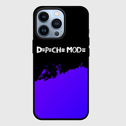 Чехол для iPhone 13 Pro Depeche Mode purple grunge, цвет: 3D-черный