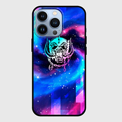 Чехол для iPhone 13 Pro Motorhead неоновый космос, цвет: 3D-черный