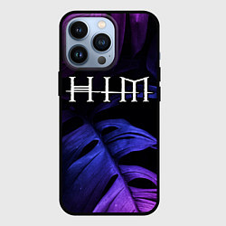 Чехол для iPhone 13 Pro HIM neon monstera, цвет: 3D-черный