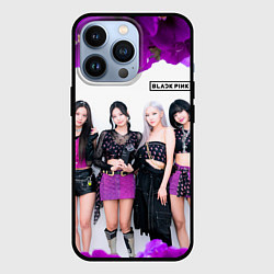 Чехол для iPhone 13 Pro Blackpink flowers, цвет: 3D-черный