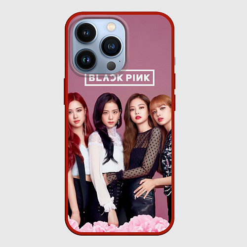 Чехол iPhone 13 Pro Blackpink girls / 3D-Красный – фото 1