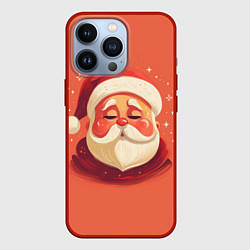 Чехол для iPhone 13 Pro Портрет Деда Мороза, цвет: 3D-красный