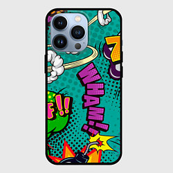 Чехол для iPhone 13 Pro Поп арт комикс, цвет: 3D-черный