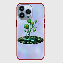 Чехол для iPhone 13 Pro Инопланетная растительная жизнь, цвет: 3D-красный