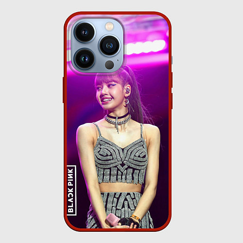 Чехол iPhone 13 Pro Blackpink Lisa awarded / 3D-Красный – фото 1