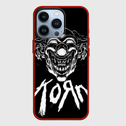 Чехол для iPhone 13 Pro KoЯn - clown face, цвет: 3D-красный