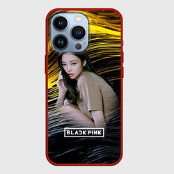 Чехол для iPhone 13 Pro Blackpink Jennie, цвет: 3D-красный