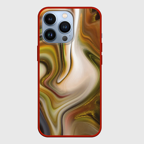 Чехол iPhone 13 Pro Mood waves / 3D-Красный – фото 1