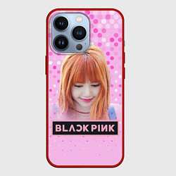 Чехол для iPhone 13 Pro Blackpink Lisa, цвет: 3D-красный