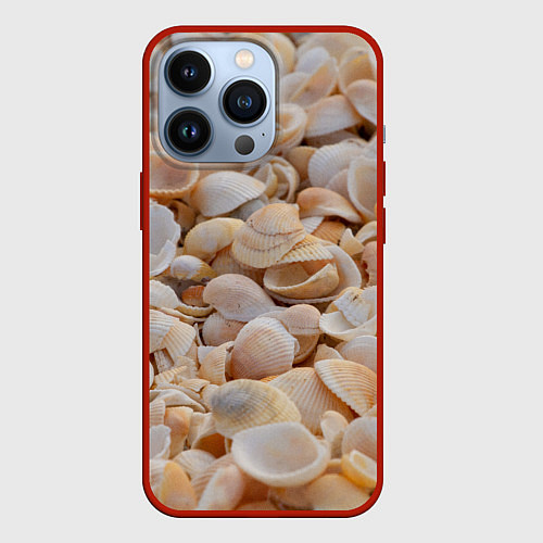 Чехол iPhone 13 Pro Ракушки крым / 3D-Красный – фото 1