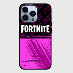 Чехол для iPhone 13 Pro Fortnite pro gaming: символ сверху, цвет: 3D-черный