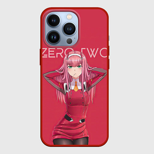 Чехол iPhone 13 Pro 0 2 - Darling in the FranXX / 3D-Красный – фото 1