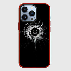 Чехол для iPhone 13 Pro Black Mirror - smile, цвет: 3D-красный